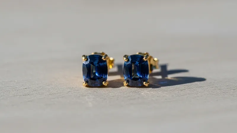 Boucles d'oreilles saphir en or jaune : guide d'achat