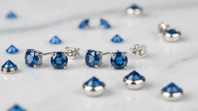 Boucles d'oreilles saphir en platine : guide complet